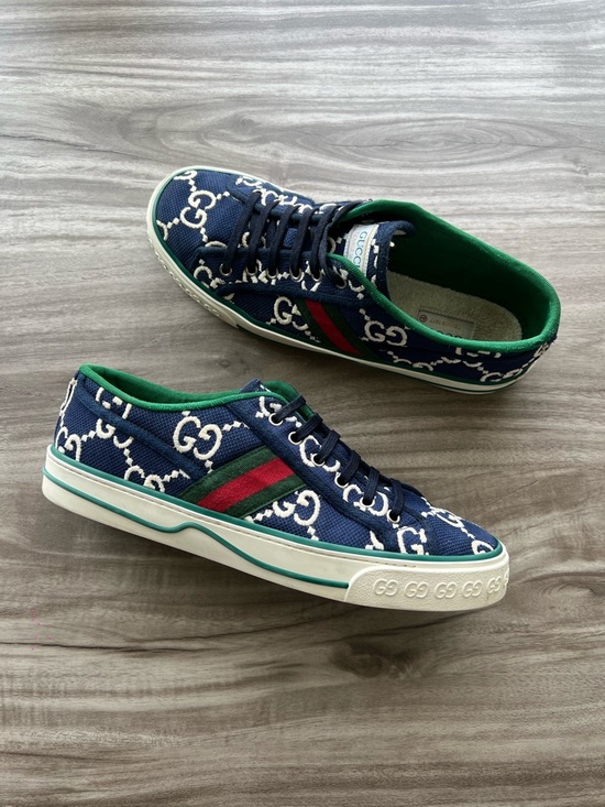 Gucci Other - GUCCI tennis 1877 GG Monogram Low Blue Size 10 US (9 UK) / EU 43 Mens